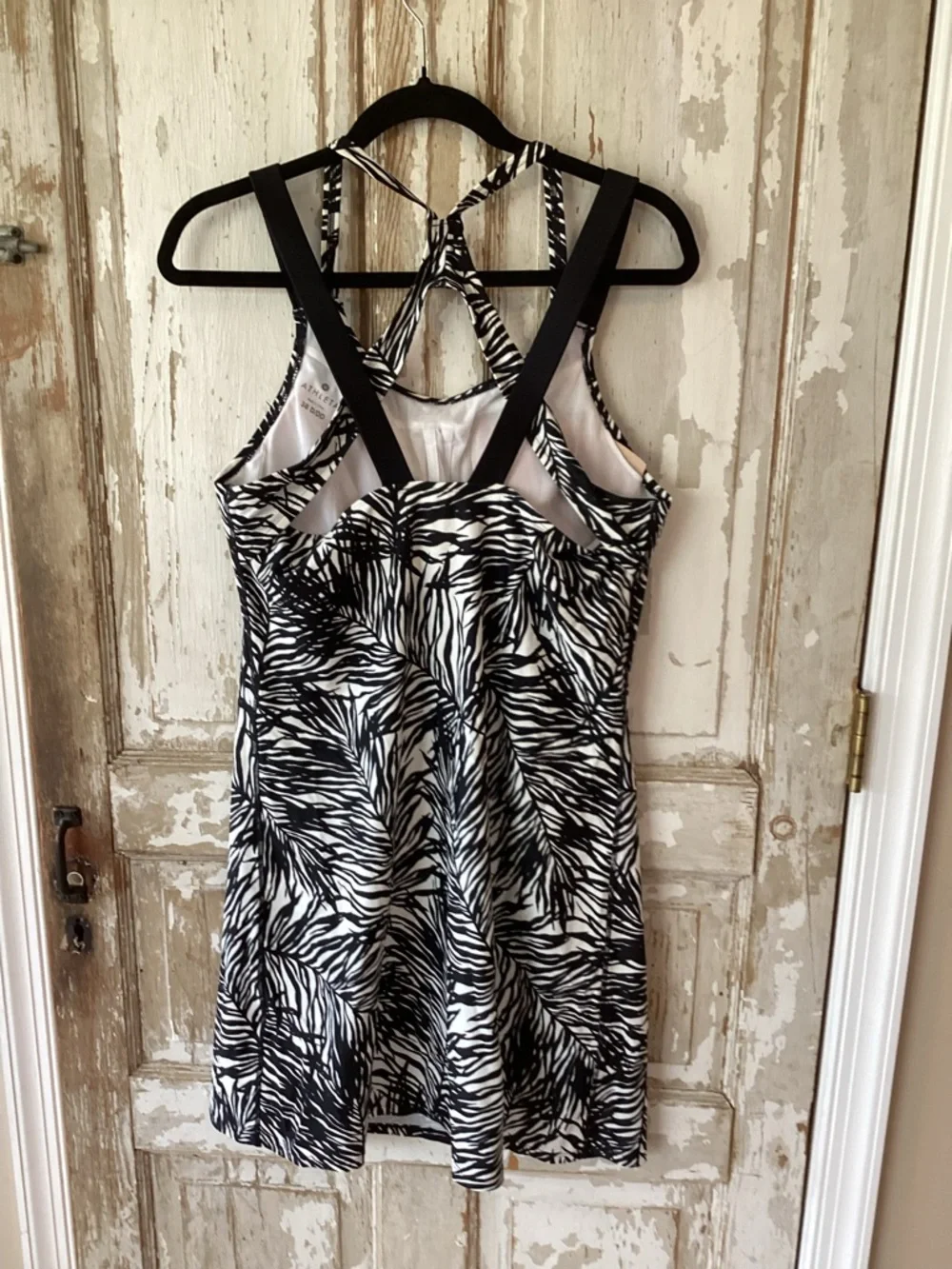 Athleta Black and White Athletic Swim Dress size 38 D/DD - no bottoms